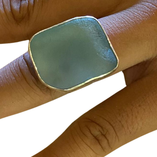 banjo designs seaglass and sterling silver
